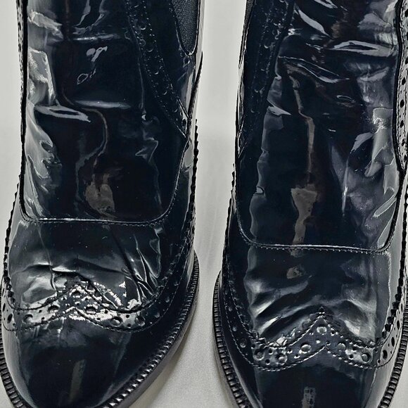 Cole Haan Bespoke 1928 Booties 7B Oxford Wingtip High Heel Bootie - Picture 1 of 5